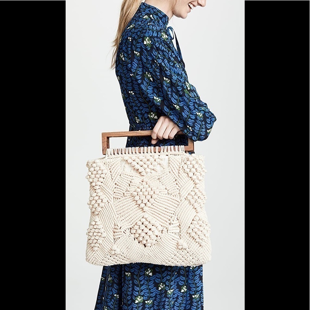Cleobella Tilda Clutch Crochet Cream Anthropologie